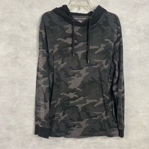 American Eagle Gray Camo Sweatshirt